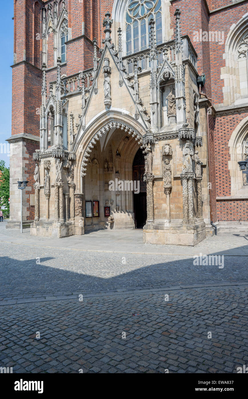 Saint John the Baptist gothic cathedral Wroclaw Stock Photo - Alamy