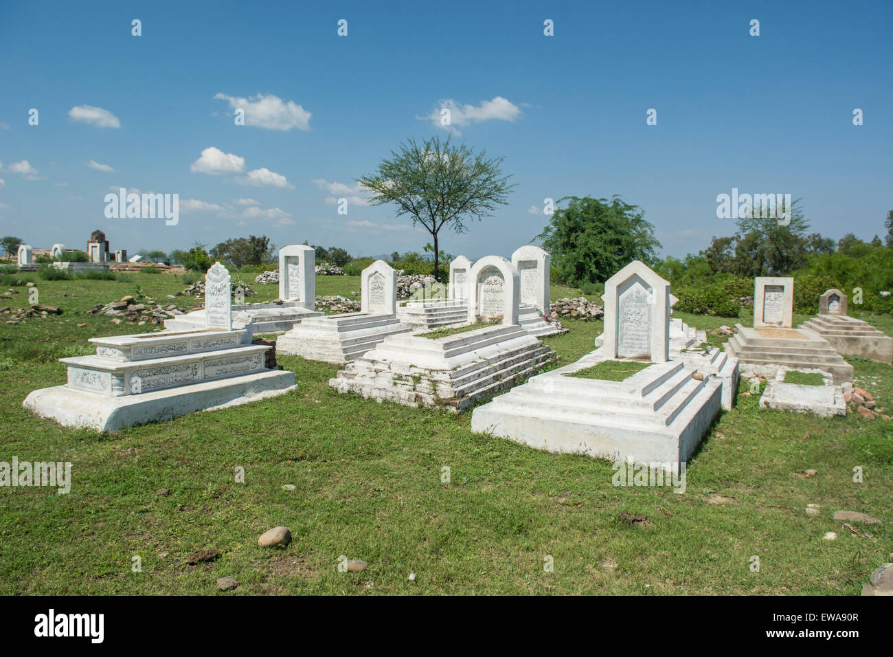 Graveyard for Muslims Jhelum Pakistan Stock Photo Alamy
