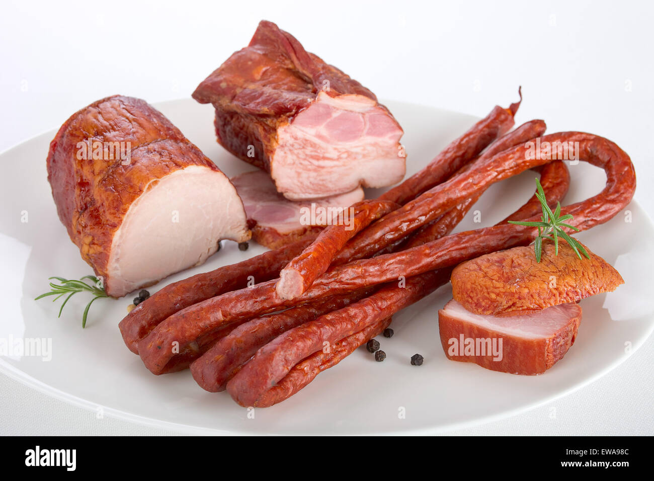 Meat delicacies Stock Photo