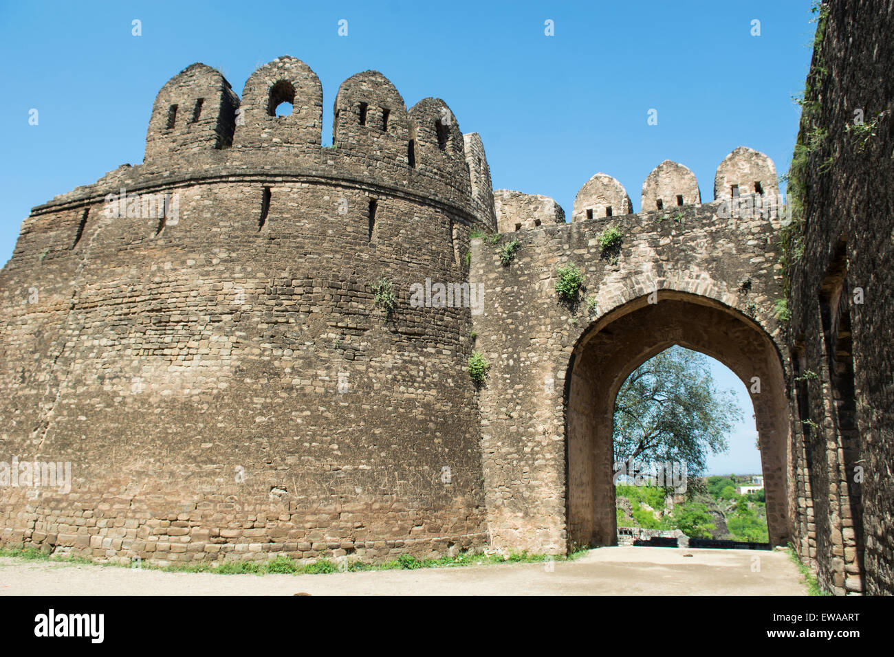 Rohtas Fort , Qila Rohtas , Sohail Gate , Jhelum Punjab Pakistan Stock Photo