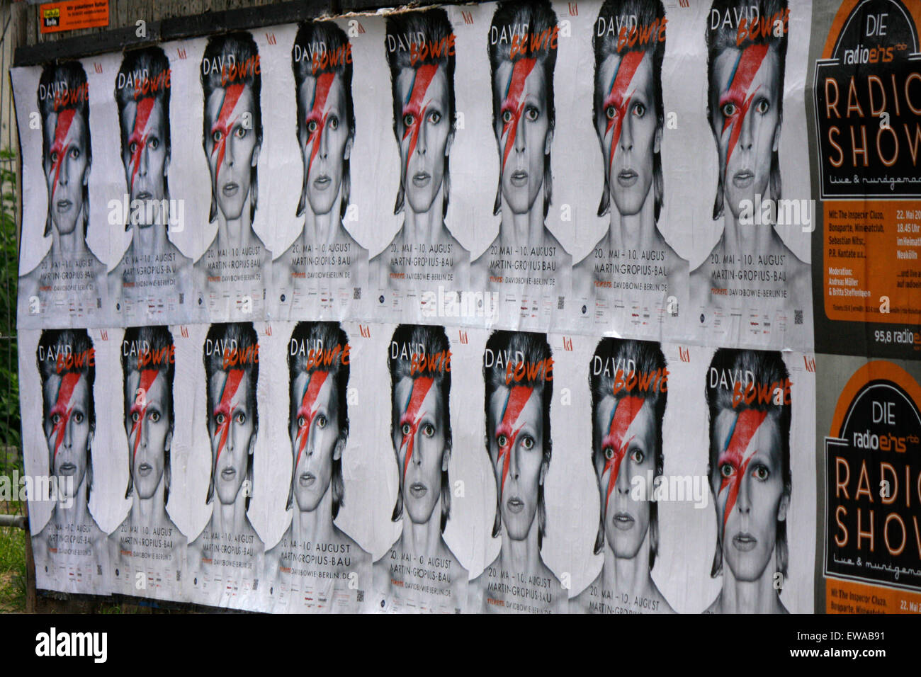 Impressionen - Ausstellung 'David Bowie', Martin Gropius-Bau, 19. Mai 2014, Berlin-Tiergarten. Stock Photo