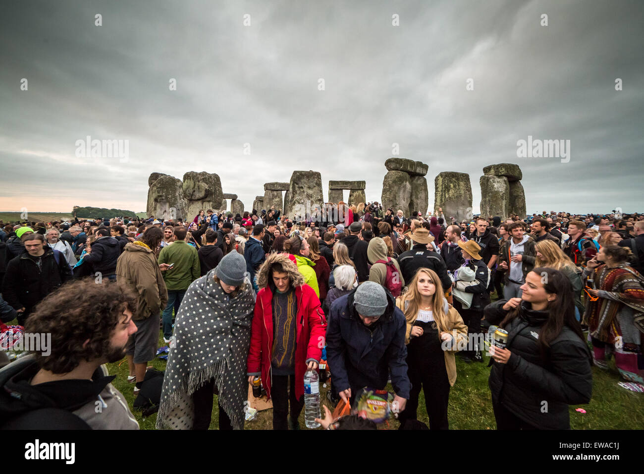 Avebury, UK. 21st June, 2015. Summer Solstice at Stonehenge Credit:  Guy Corbishley/Alamy Live News Stock Photo