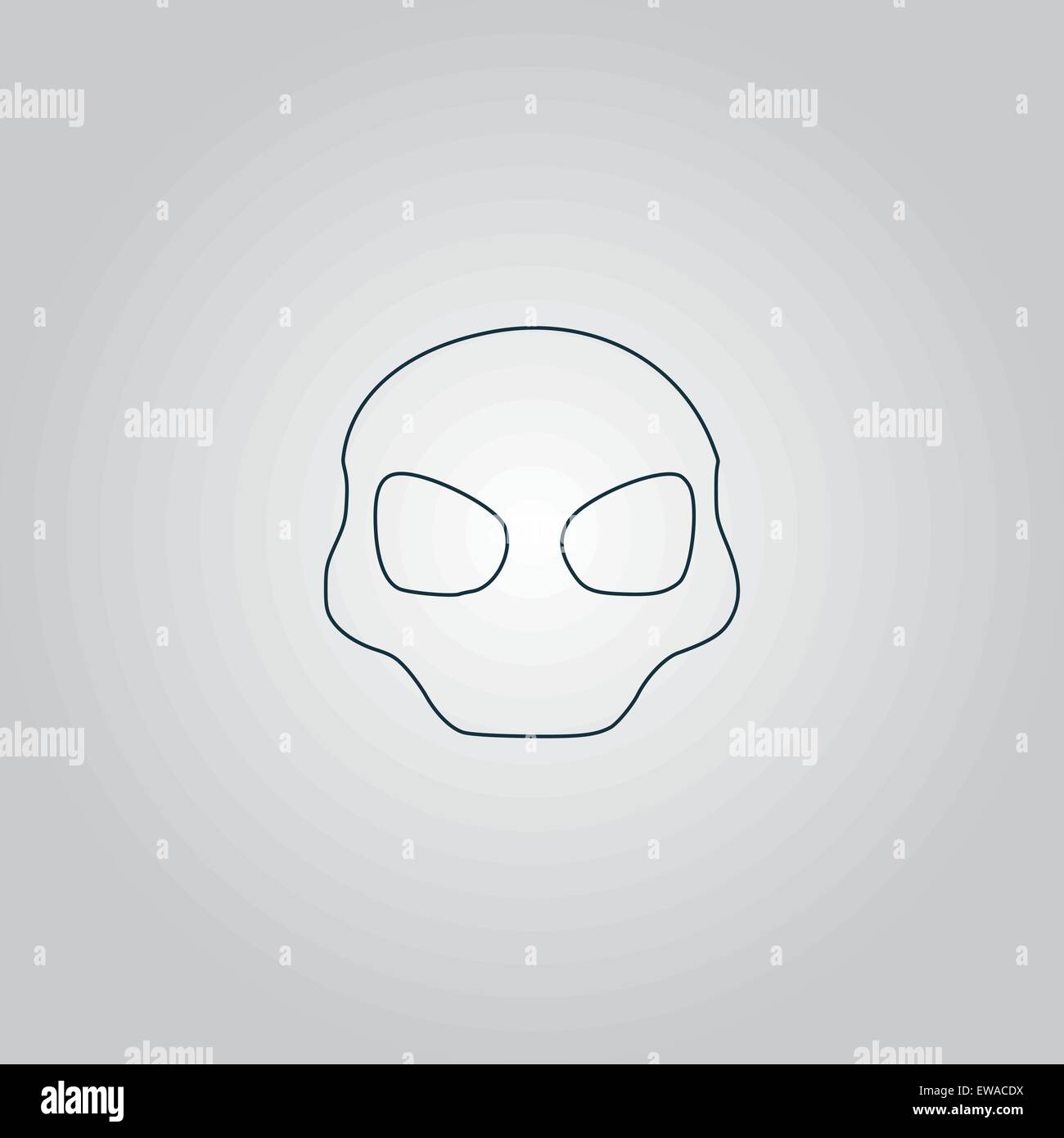 Alien Head Vector Icon Stock Vector