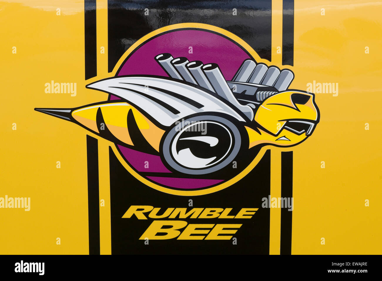 Rumble Bee Car stickers Stock Photo