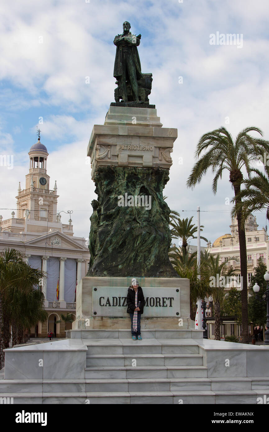 Buildings, streets, landmarks, and sights from Cadiz, Spain Stock Photo