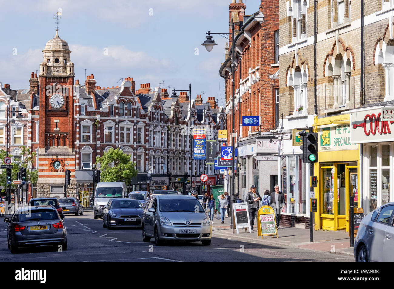 Crouch End Broadway, London England United Kingdom UK Stock Photo