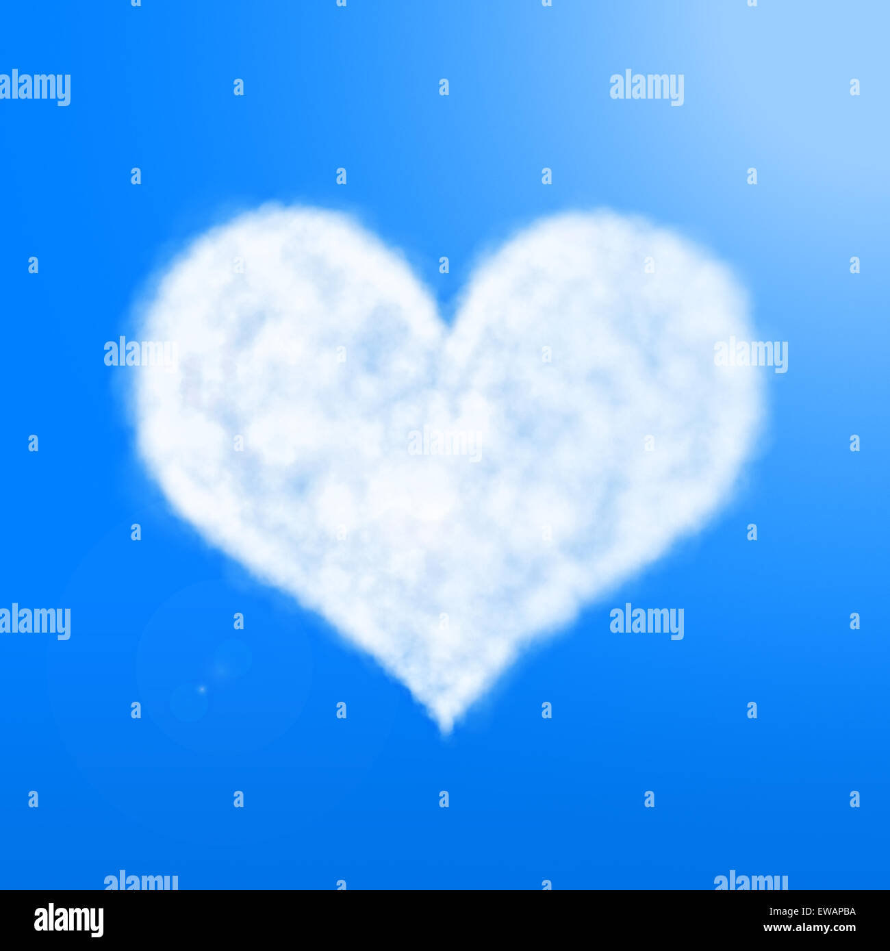heart of cloud in blue sky Stock Photo - Alamy