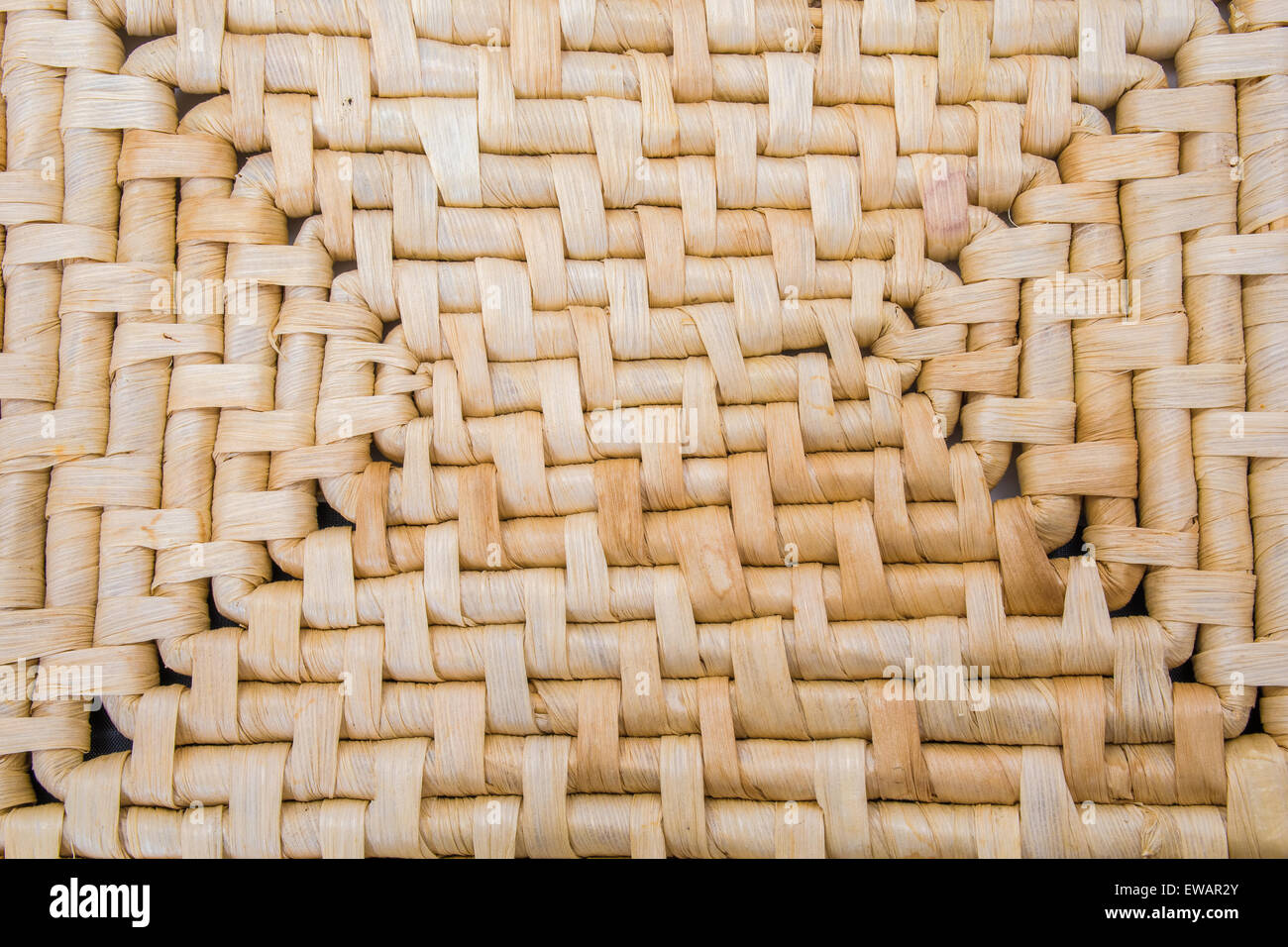 Wicker place mat background Stock Photo