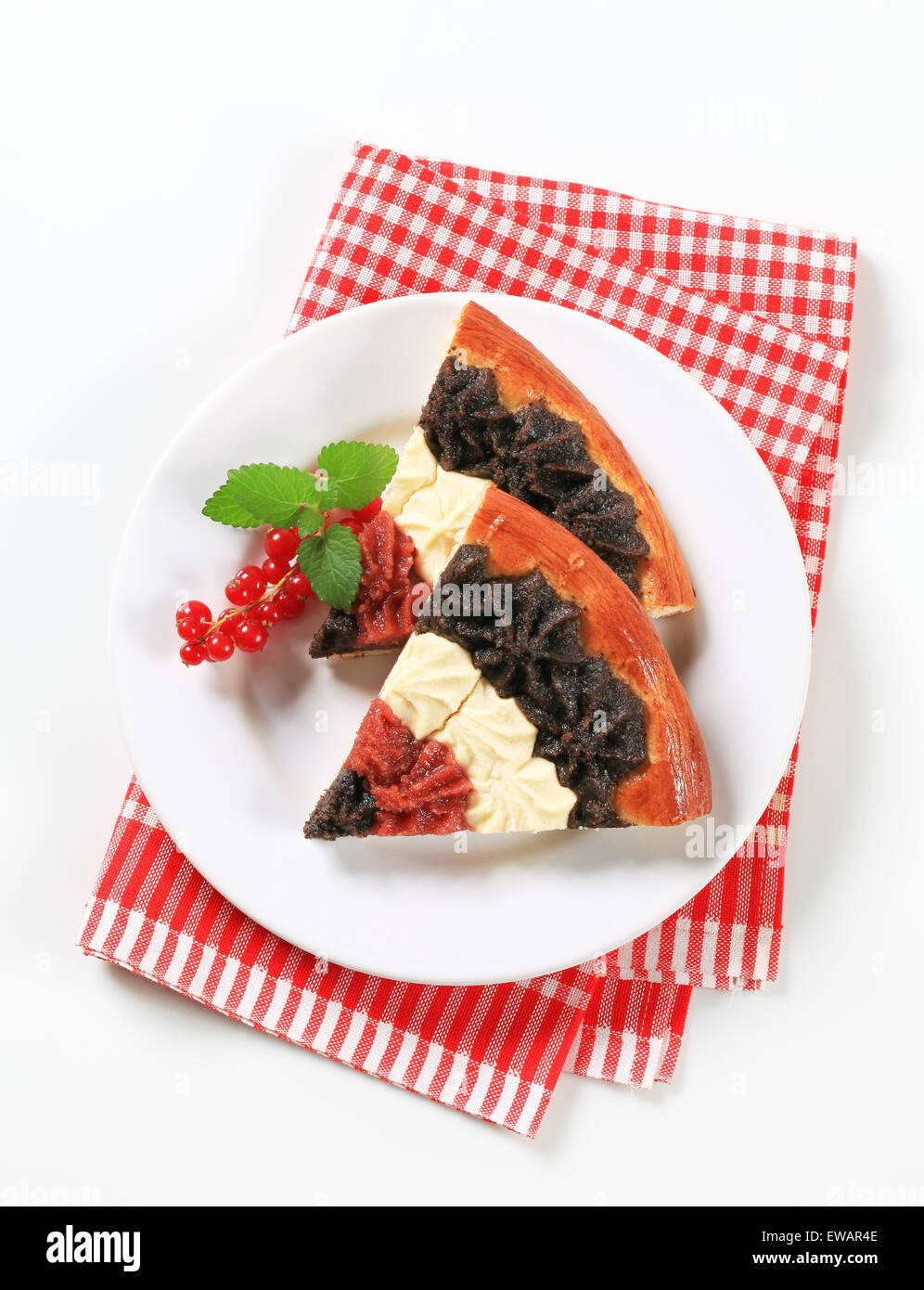 Traditional Czech Kolache With Cottage Cheese Poppy Seeds And Jam