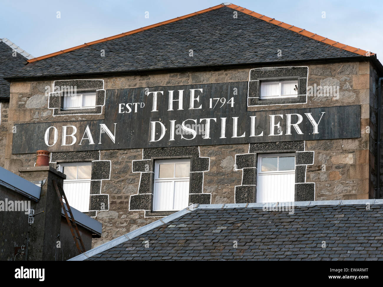 Oban distillery Argyll and Bute Scotland Stock Photo