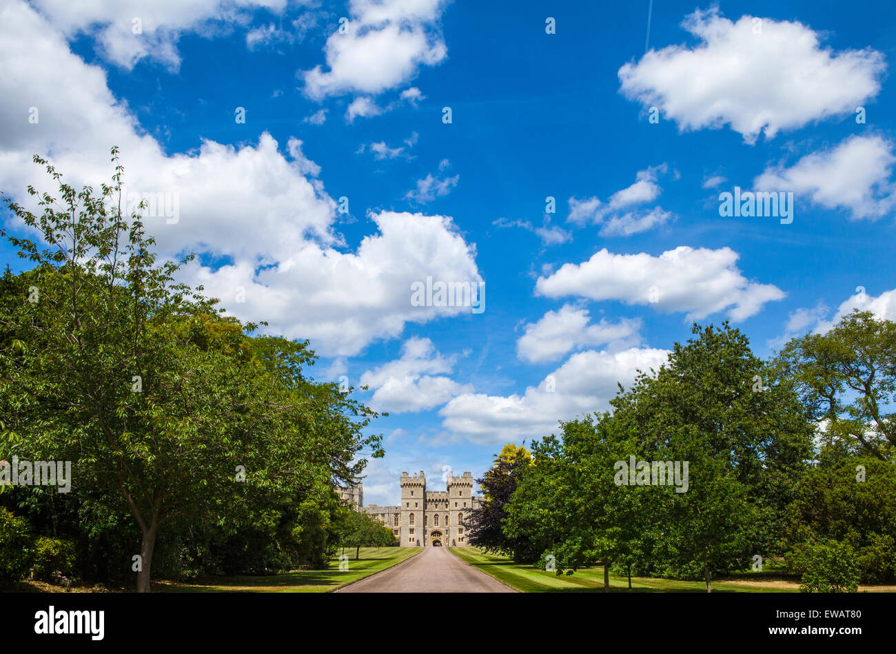 View of the entrance to Windsor Castle in Berkshire, England Stock