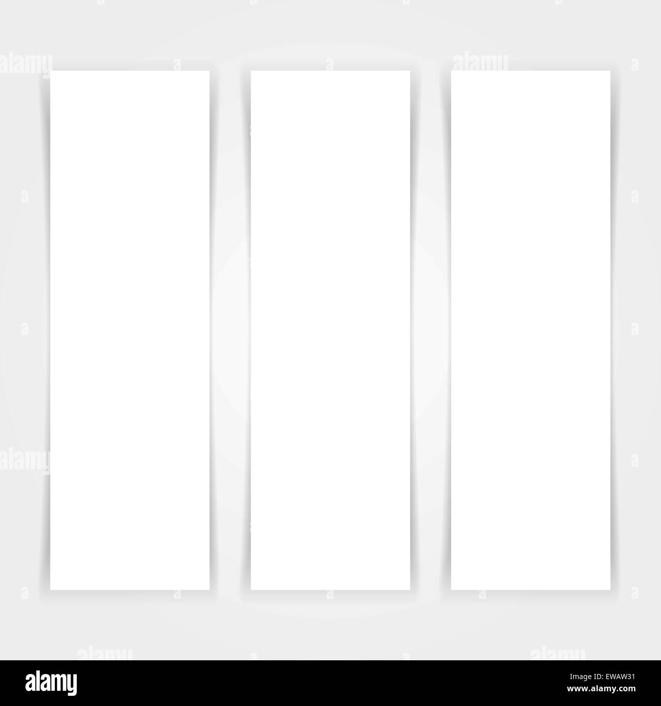 Blank banners mock up set Stock Vector
