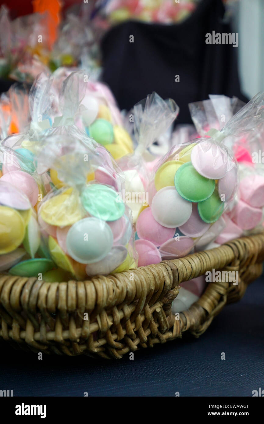 Flying saucer sweets Stock Photo Alamy