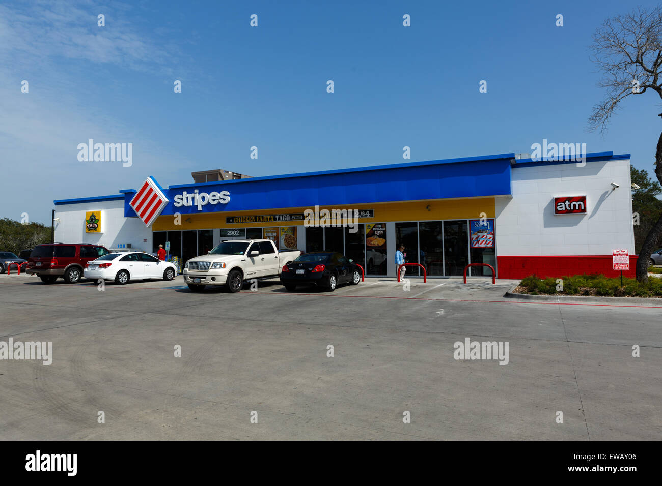 Stripes Stores is a chain of 580 plus convenience stores. This one is in Rockport Texas USA Stock Photo