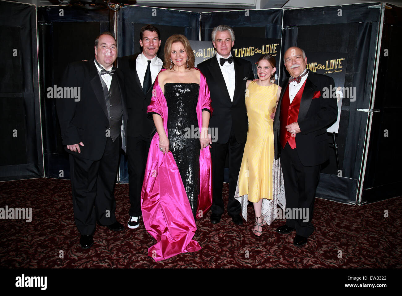 Opening night after party for Living On Love held at Sardi's restaurant - Arrivals.  Featuring: Blake Hammond, Jerry O'Connell, Renee Fleming, Douglas Sills, Anna Chlumsky, Scott Robertson Where: New York City, New York, United States When: 20 Apr 2015 Stock Photo
