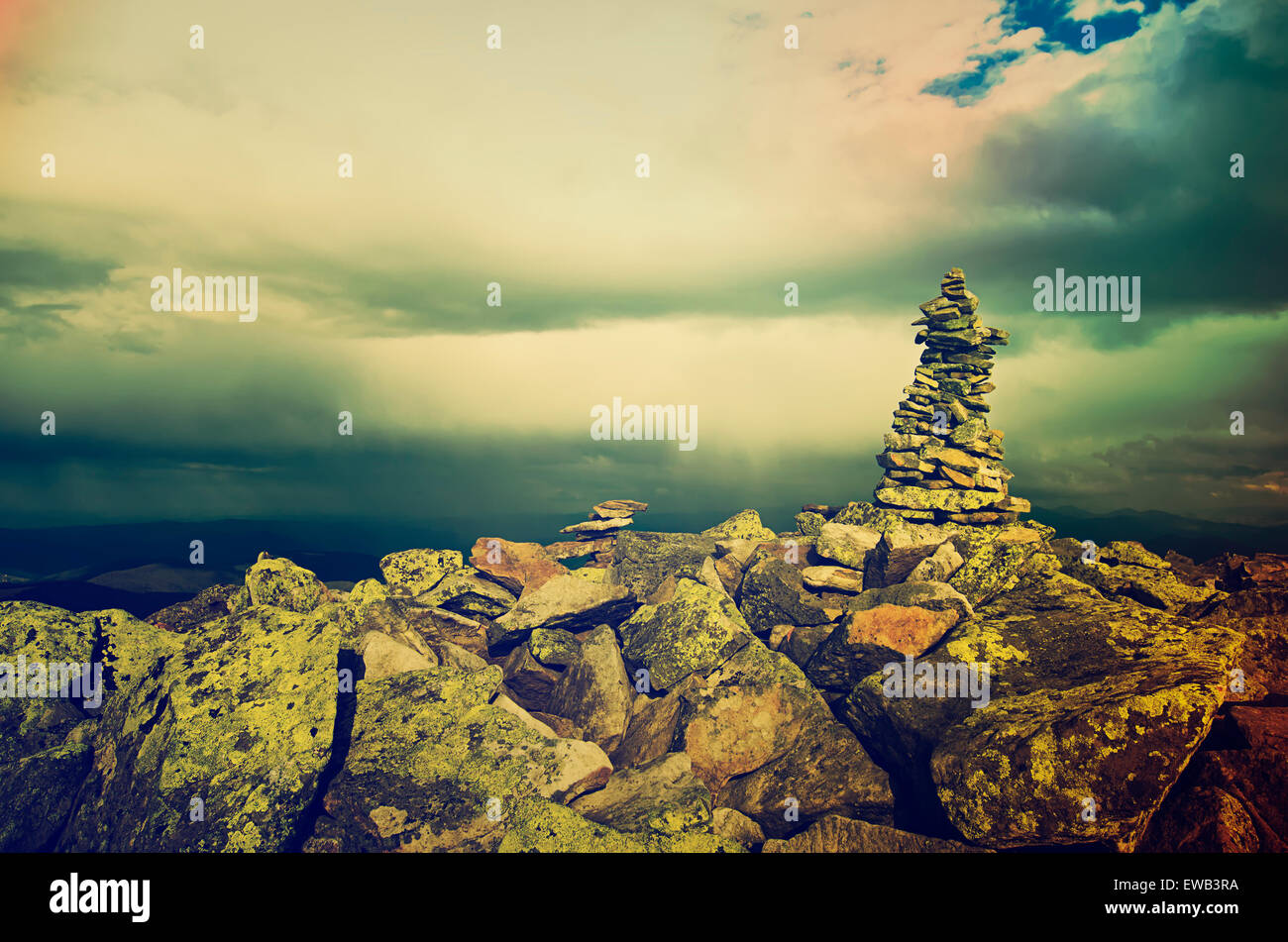 Carpathian mountain landscape Stock Photo