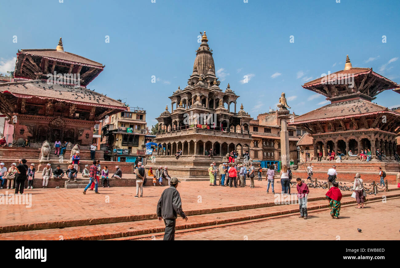 Patan, Nepal (Lalitpur Sub-Metropolitan City) Durbar Square. Stock Photo