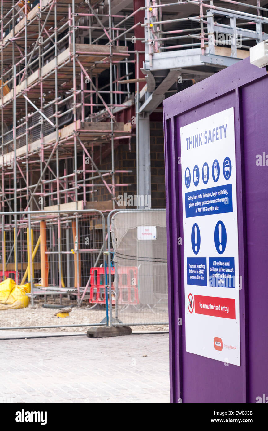 construction building work underway at Brewery Square, Dorchester South, Dorset in June Stock Photo