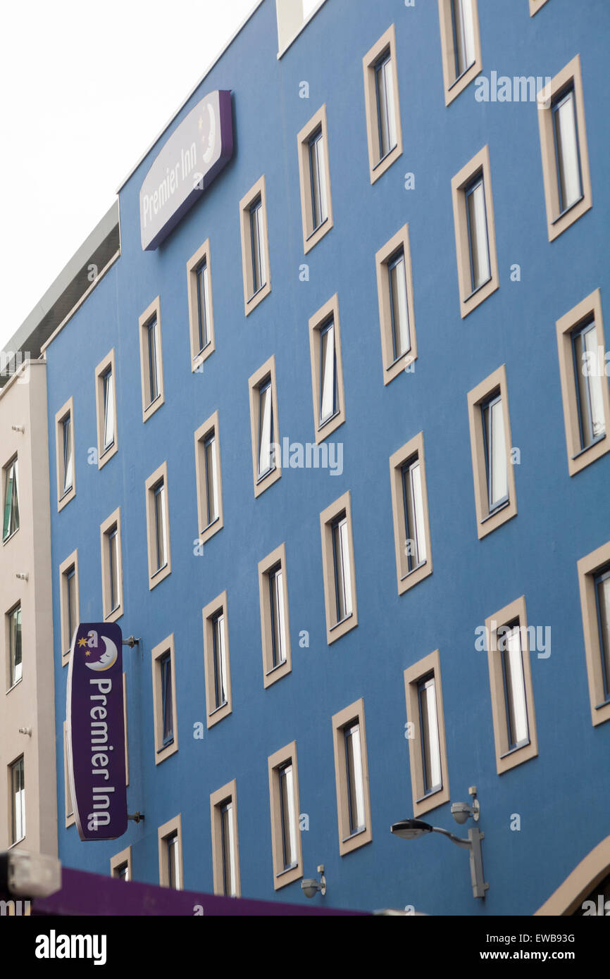 Premier Inn hotel at Brewery Square, Dorchester South, Dorset UK in June Stock Photo