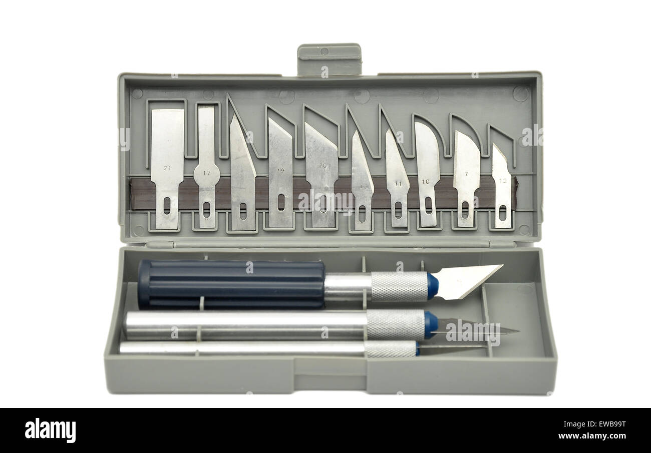 Exacto knife set Stock Photo Alamy