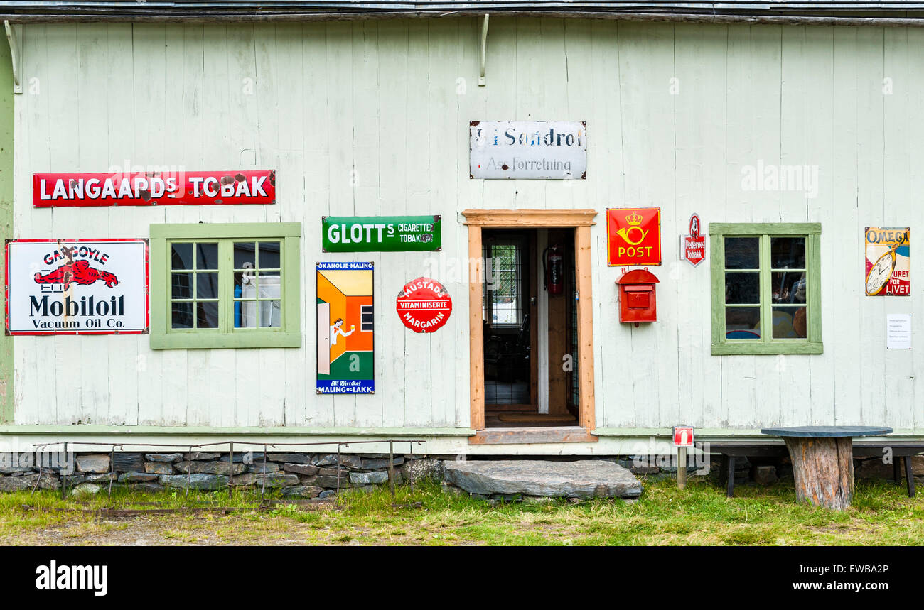 Norway. A rural post office in the remote Gudbrandsdal valley above