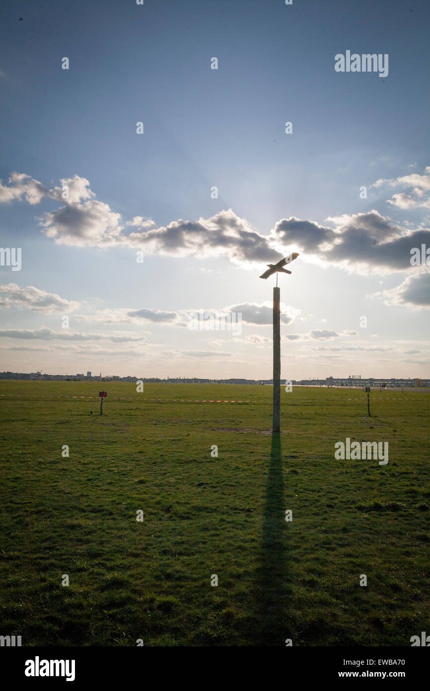 Tempelhofer Freiheit, former Airport, Berlin, Germany Stock Photo