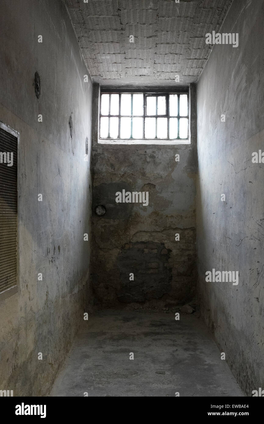 Prison cell at Stasi prison, Hohenschönhausen Memorial, Berlin, Germany Stock Photo
