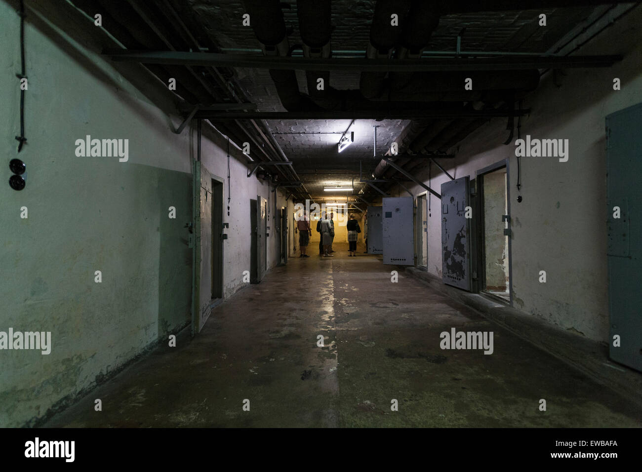 Prison cell at Stasi prison, Hohenschönhausen Memorial, Berlin, Germany Stock Photo