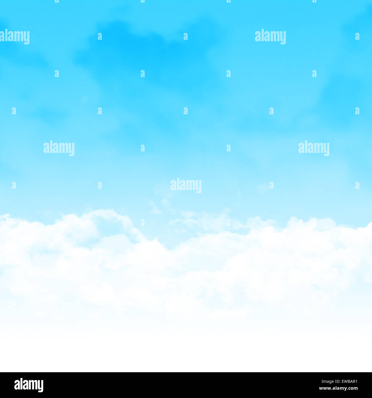Blue sky and clouds abstract background illustration with copy space ...