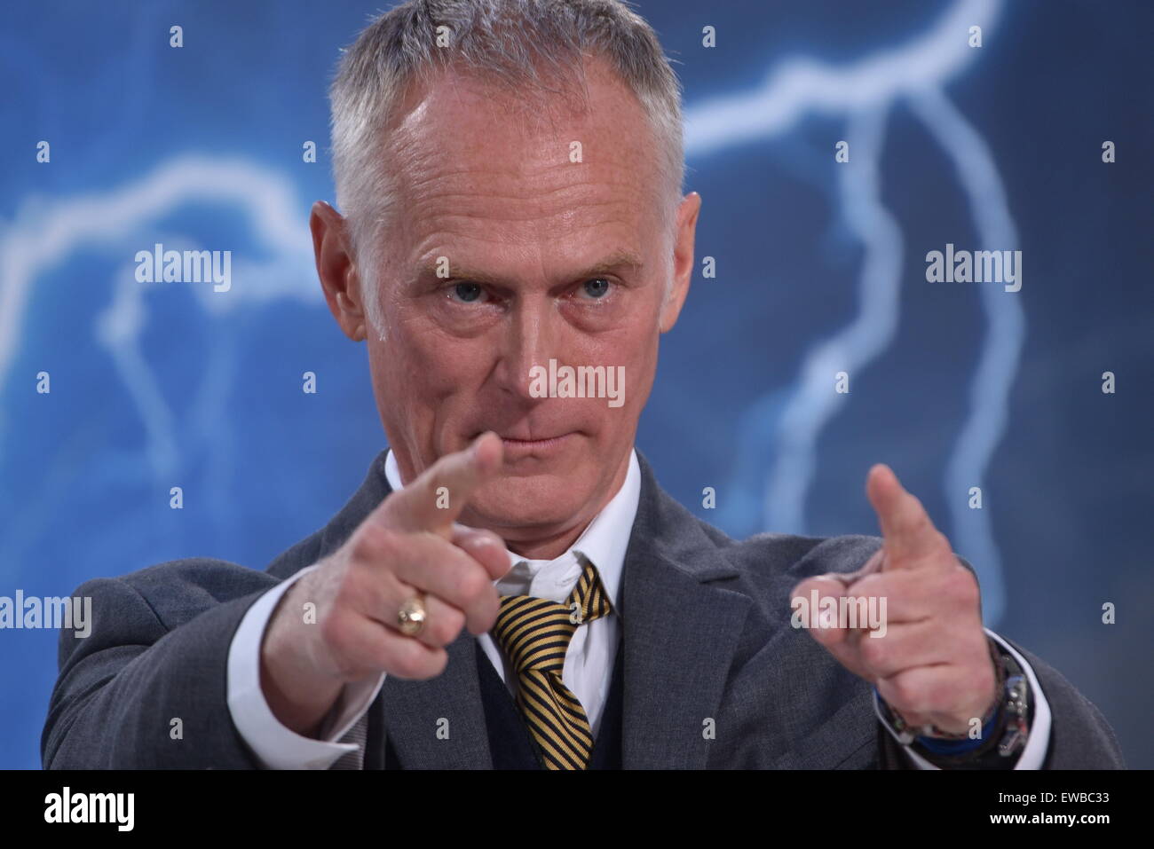 Berlin, Germany. 21st June, 2015. American director Alan Taylor attends the Premiere of the movie 'Terminator Genisys' at CineStar Theater at the Sony Center in Berlin, Germany. Credit:  dpa picture alliance/Alamy Live News Stock Photo