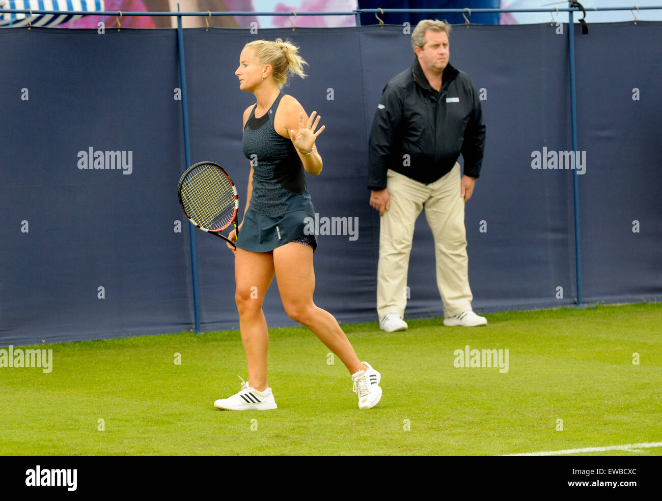 Emily WebleySmith (Great Britain) playing in the Aegon International