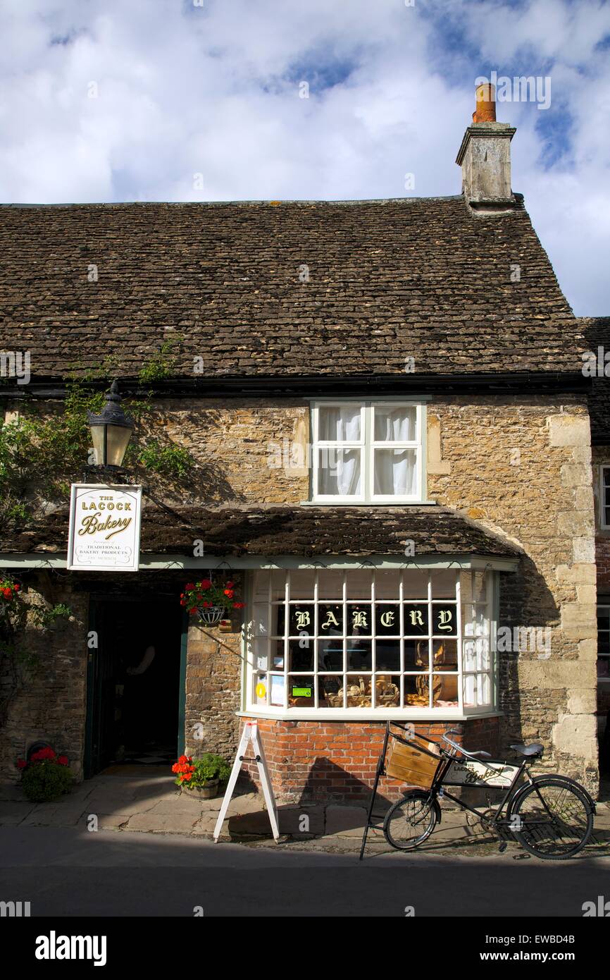 Lacock Bakery, Lacock, Wiltshire, England, UK, GB Stock Photo