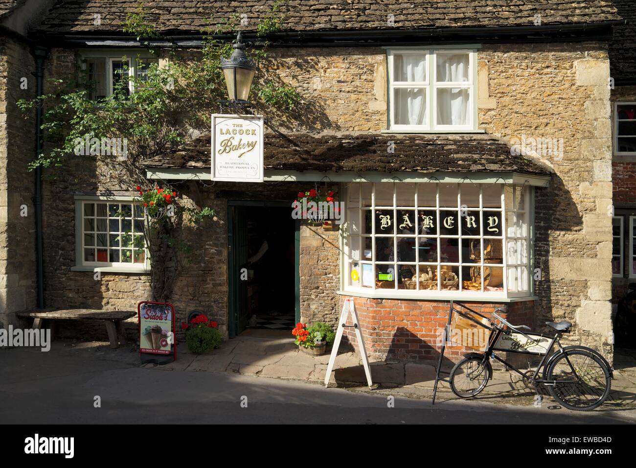 Lacock Bakery, Lacock, Wiltshire, England, UK, GB Stock Photo