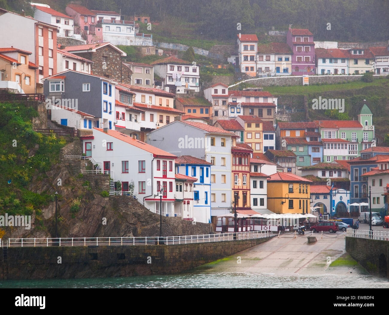 Village of Cudillero in Asturias, Galicia, Spain. Stock Photo