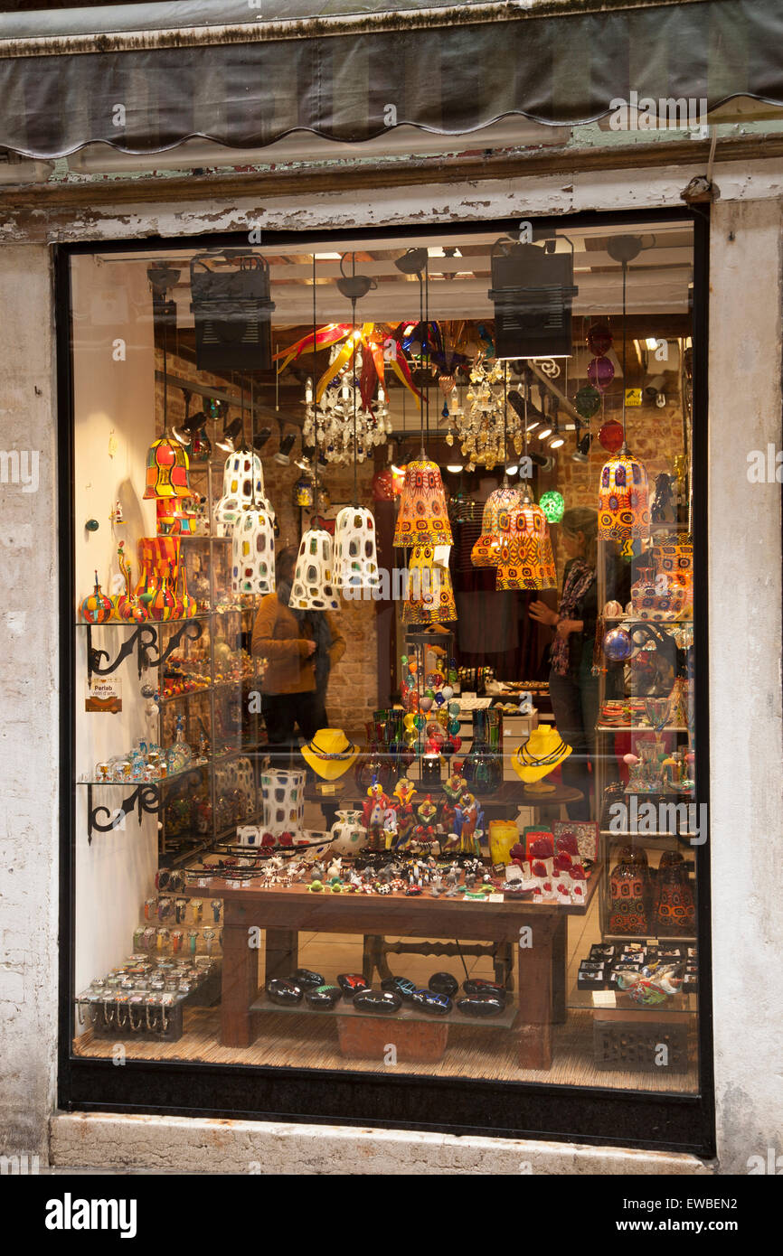 Traditional Souvenir Shop Window; Venice, Italy Stock Photo Alamy