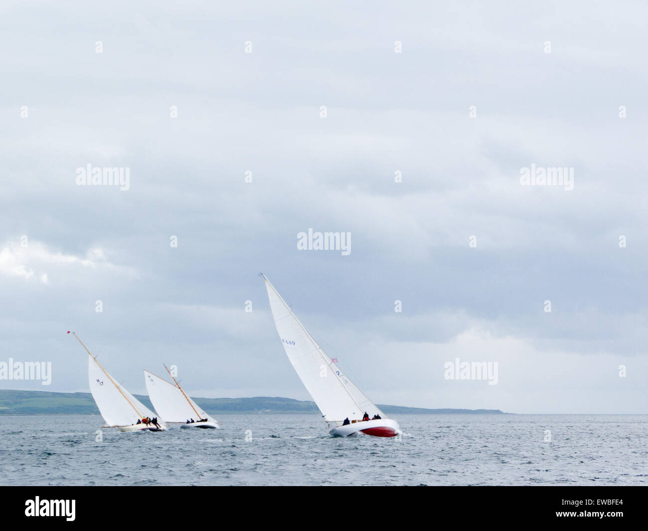 Classic Fife yachts racing at the Fife Regatta, 2008 Stock Photo Alamy