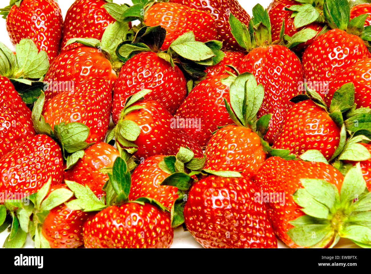 Fresh Ripe Strawberries Full Frame Background Stock Photo - Alamy