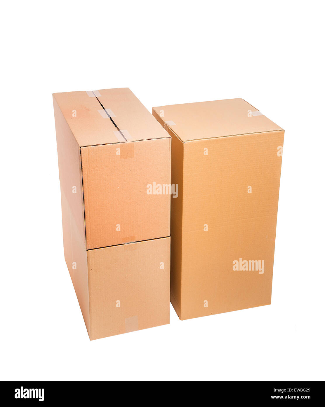 Stack of cardboard boxes Stock Photo Alamy