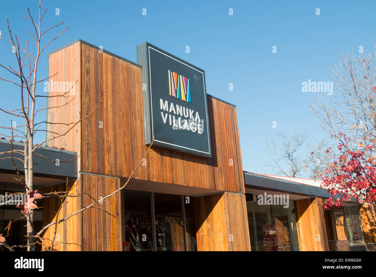 Manuka village suburb of Canberra in Australian Capital Territory Stock