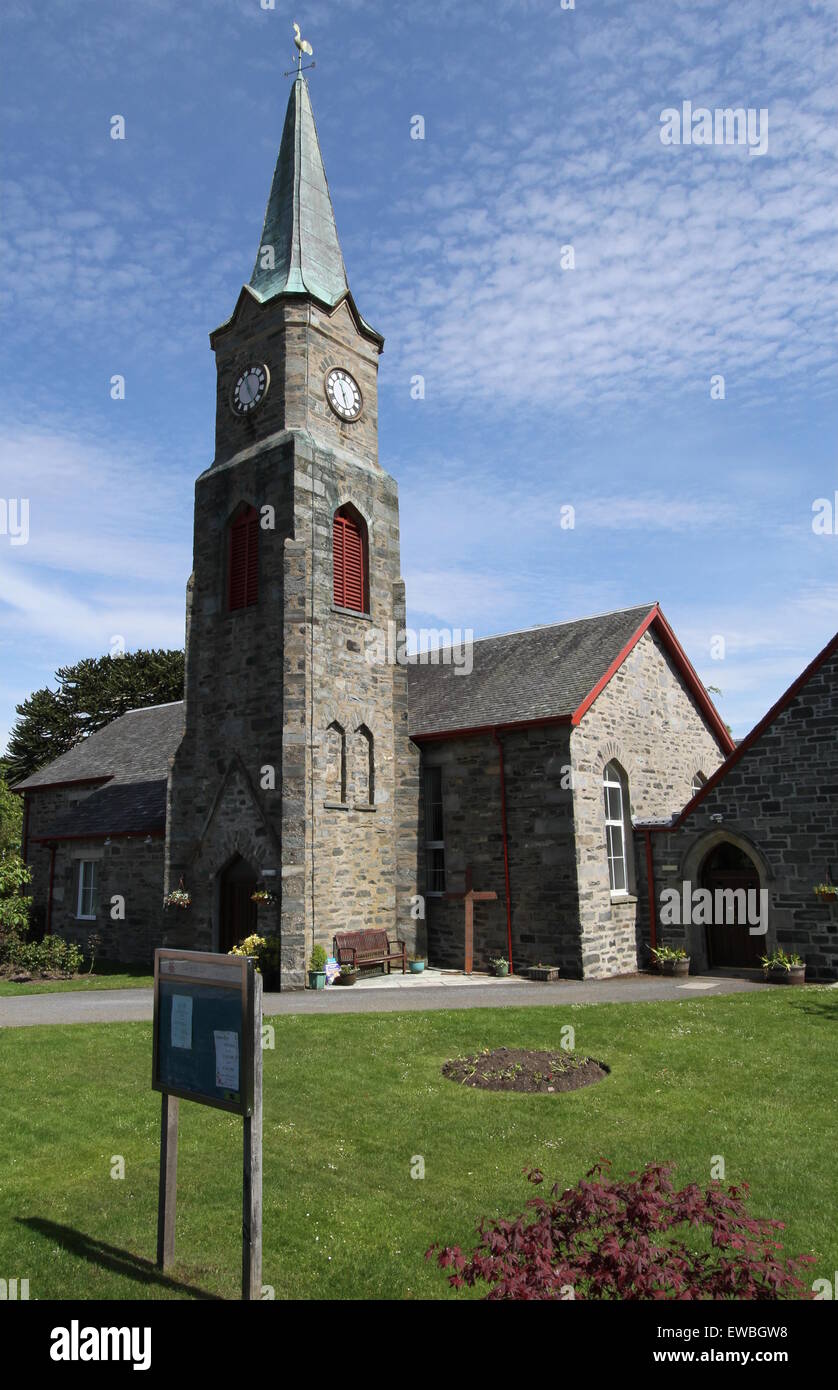 Aberfeldy Parish Church Scotland  June 2015 Stock Photo