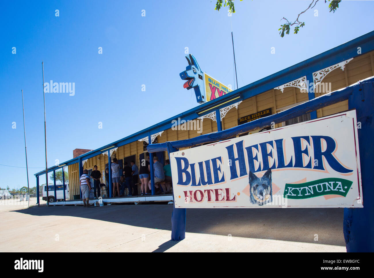 Blue Heeler Pub in Kynuna, outback Queensland, Australia Stock Photo