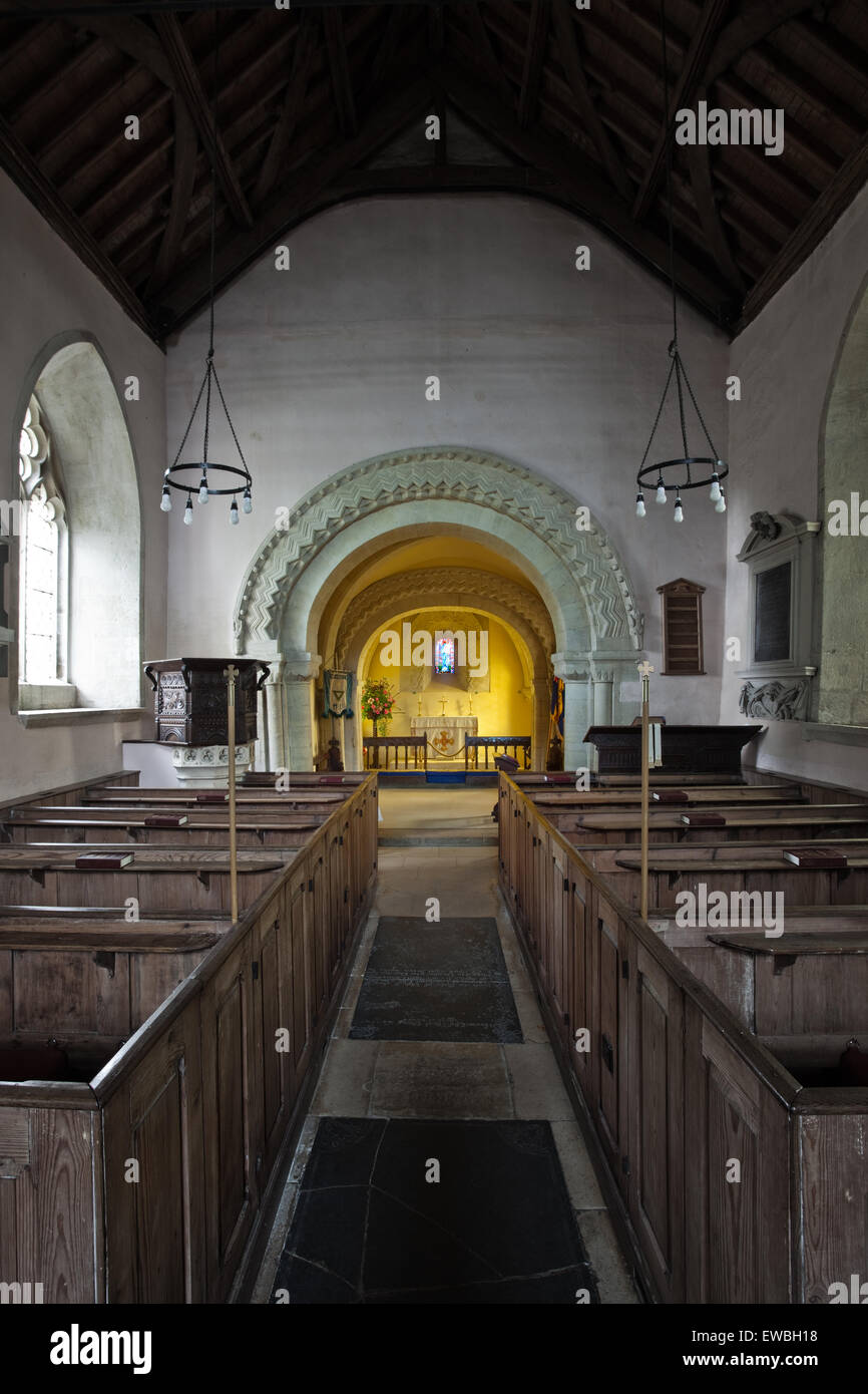 St John, Elkstone, Gloucestershire, ancient Norman church Stock Photo Alamy