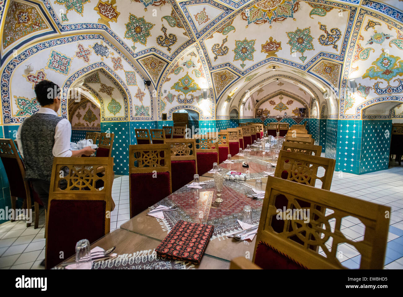 Traditional Persian restaurant, Isfahan, Iran Stock Photo Alamy