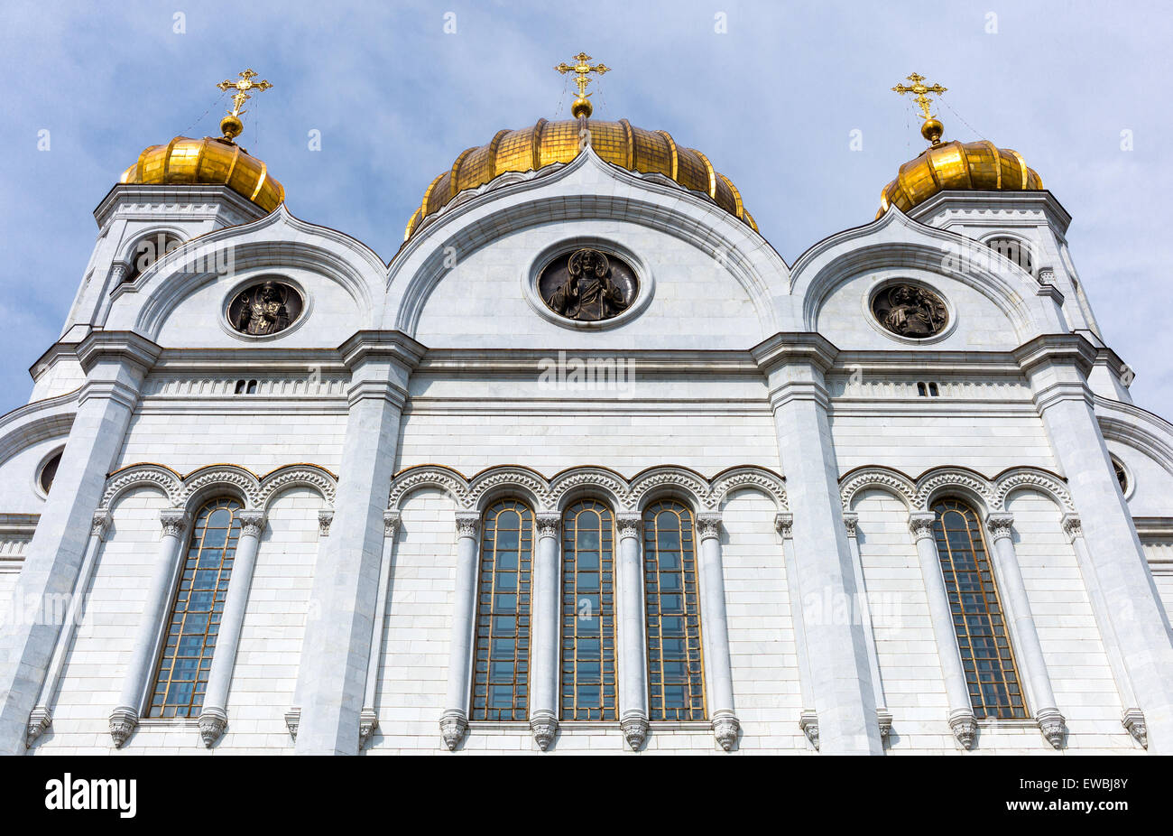 The White Facade Of The Cathedral Of Christ The Redeemer Hi res Stock 