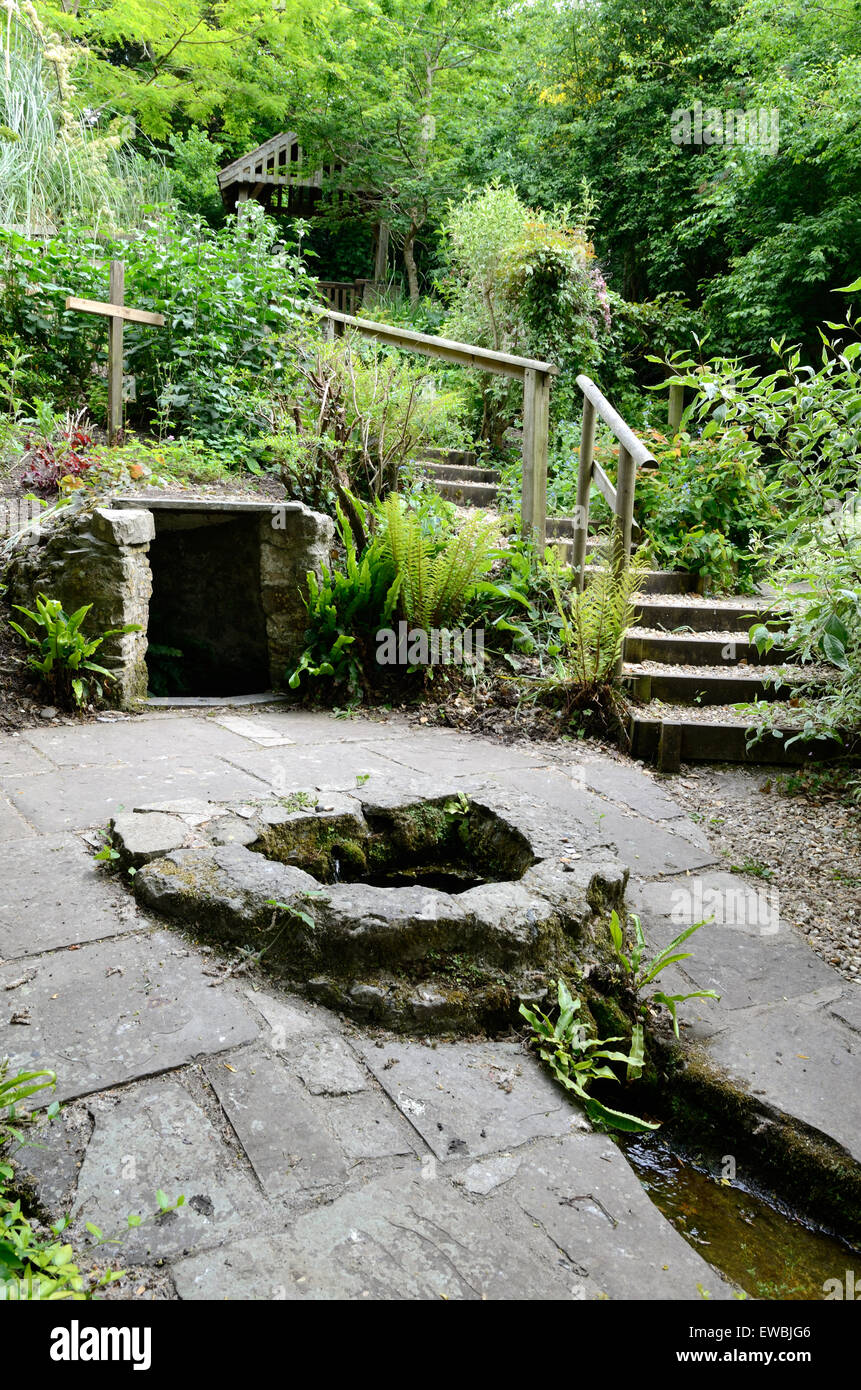 St Decmans Holy Well Watchet Sommerset England Stock Photo