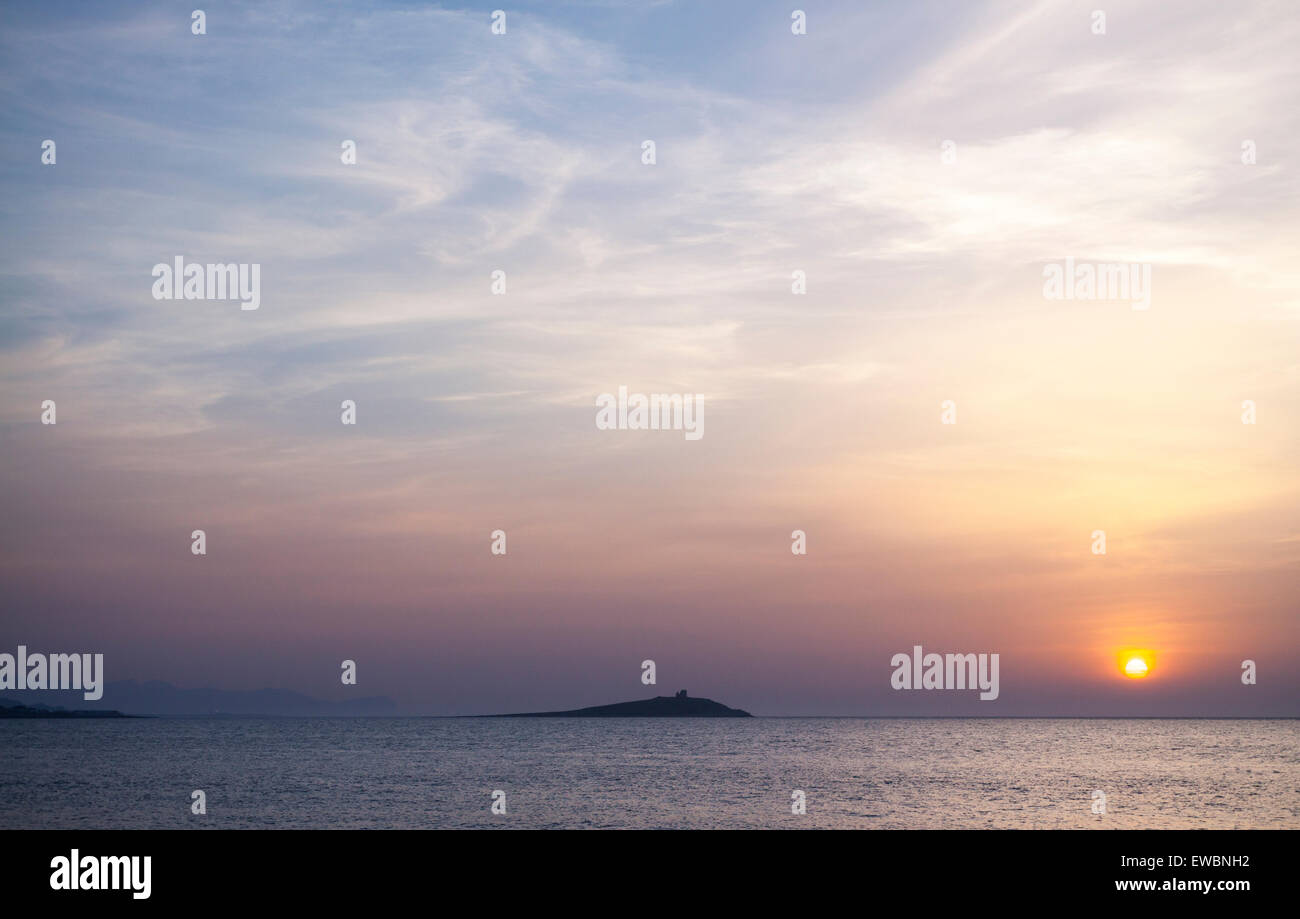 Coastline in the spring afternoon. Sferracavallo, Sicily. Italy Stock Photo