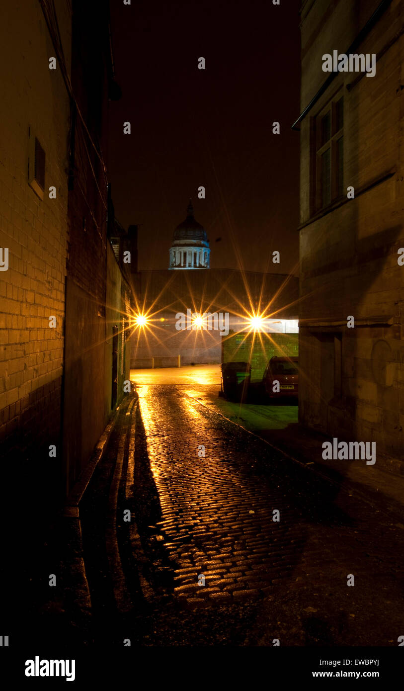 Nottingham City at night, Nottinghamshire England UK Stock Photo Alamy