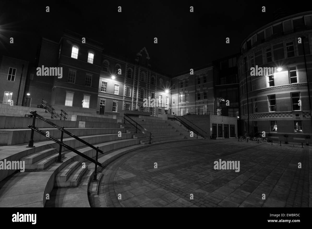 Royal Standard Place, Nottingham City at night, Nottinghamshire England