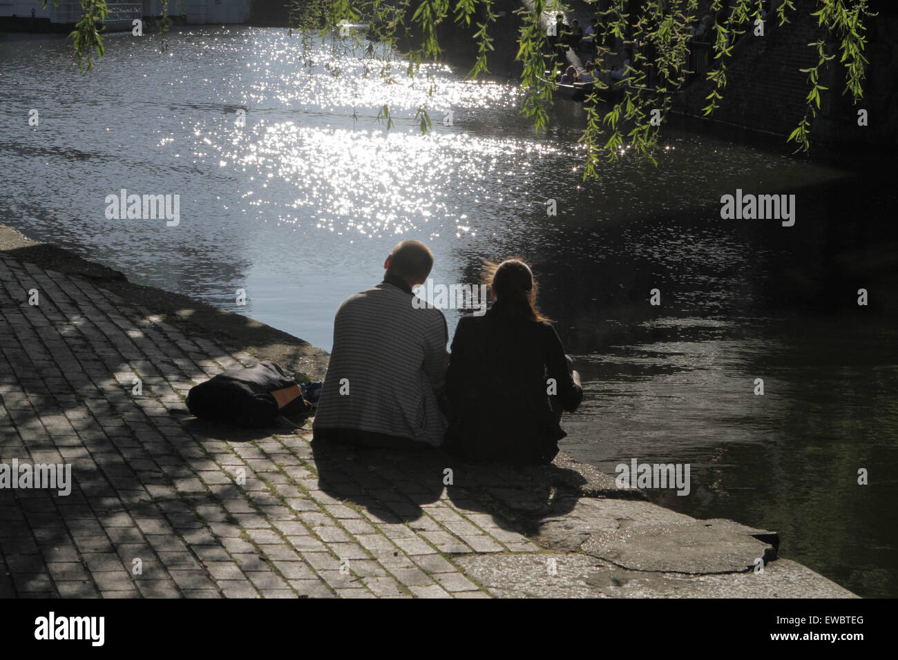 People enjoy the hot spring weather in Camden Town and Regents Park