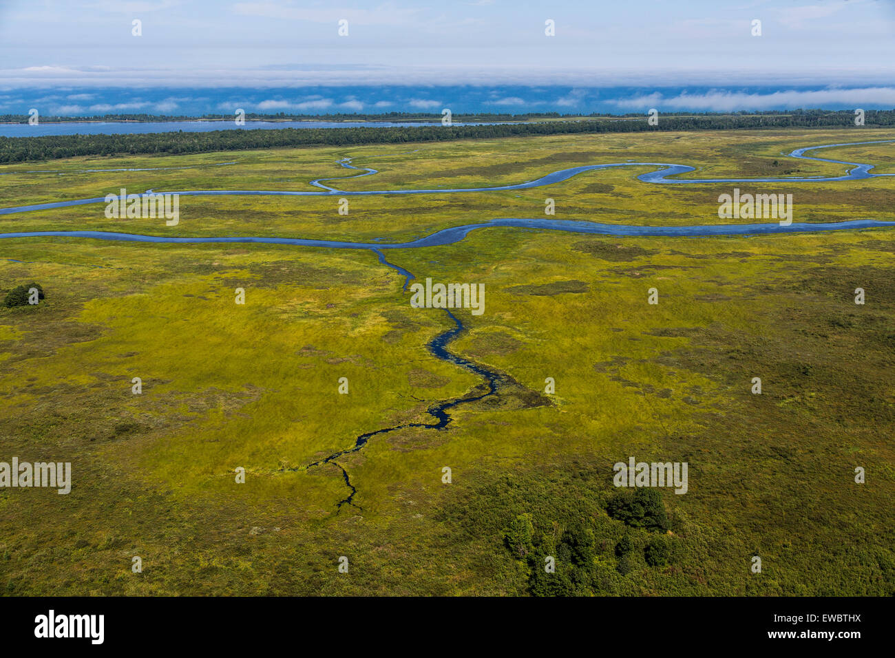 River slough aerial hires stock photography and images Alamy
